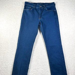 Mott and Bow Mens Slim fit Jeans Size 34x32 Dark Blue Indigo Stretch Comfy Lux